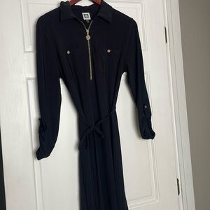 Anne Klein black dress with gold details size 4